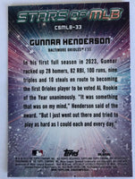 Gunnar Henderson 2024 Topps CHROME Stars of MLB Mint Insert Card #CSMLB-33
