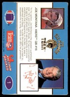 Joe Montana 1990 Action Packed The All-Madden Team Series Mint Card #1
