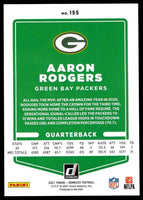 Aaron Rodgers 2021 Donruss Variation Series Mint Card #155
