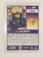 J.J. McCarthy 2024 Panini Score Series Mint Rookie Card #304
