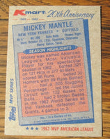Mickey Mantle 1982 Topps Kmart 20th Anniversary Series Mint Card #1
