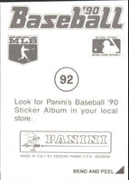 Robin Yount 1990 Panini Sticker Series Mint Card #92
