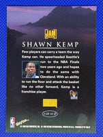 Shawn Kemp 1996 1997 Fleer Stackhouse's All Fleer Series Mint Card #5
