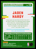 Jaden Hardy 2023 2024 Donruss Green Laser Series Mint Card #196
