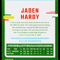 Jaden Hardy 2023 2024 Donruss Green Laser Series Mint Card #196