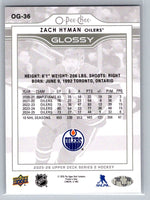 Zach Hyman 2025 2026 Upper Deck O-Pee-Chee Glossy Series Mint Card #OG-36
