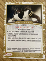 Corey Sutton 2022 Sage Artistry Red Autograph Card #A-CS5
