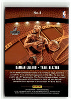 Damian Lillard 2019 2020 Panini NBA Hoops Lights Camera Action Series Mint Card #8
