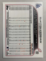 Clayton Kershaw 2022 Topps Chrome Refractor Series Mint Card #183
