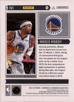 Moses Moody 2021 2022 Panini Chronicles Luminance Series Mint Card #261
