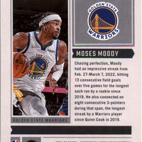 Moses Moody 2021 2022 Panini Chronicles Luminance Series Mint Card #261