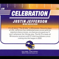 Justin Jefferson 2024 Score Celebration Series Mint Card #C-JJN