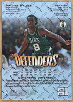 Antoine Walker 1997 1998 Topps Finest Bronze Refractor Series Mint Card #218
