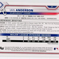 Ian Anderson 2020 Bowman Series Mint Rookie Card #27