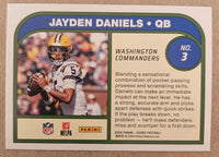 Jayden Daniels 2024 Panini Score Protential Series Mint Rookie Card #3
