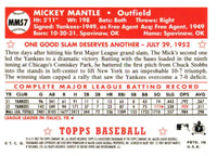 Mickey Mantle 2007 Topps Mickey Mantle Story Series Mint Card #MMS7
