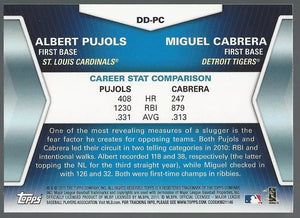 Albert Pujols and Miguel Cabrera 2011 Topps Diamond Duos Series Mint Card  #DD-PC