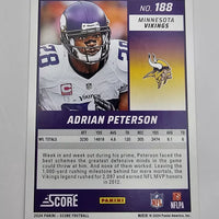 Adrian Peterson 2024 Panini Score Green Series Mint Card #188