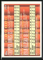 Chipper Jones 1994 Topps Coming Attractions Series Mint Card #777
