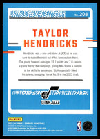 Taylor Hendricks 2023 2024 Donruss Rated Rookie Holo Green Laser Series Mint Card #208
