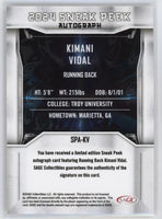 Kimani Vidal 2024 SAGE Sneak Peek ROOKIE Autograph Card ##SPA-KV
