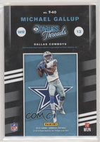 Michael Gallup 2019 Panini Donruss Threads Green Jersey Card #T-40
