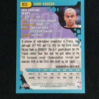 Tony Parker 2001 2002 Topps Chrome Series Mint Rookie Card #155