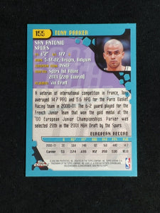 Tony Parker 2001 2002 Topps Chrome Series Mint Rookie Card #155