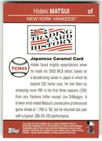 Hideki Matsui 2008 Topps Baseball Trading Card History Insert Card #TCH45
