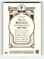 Willie McCovey 2012 Topps Gypsy Queen Framed Gold Series Card #246

