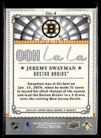 Jeremy Swayman 2024 2025 Upper Deck Ooh La La Series Mint Card #OLL-4

