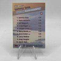 Sammy Sosa 1998 Topps League Leaders Series Mint Card #229
