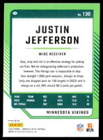 Justin Jefferson 2024 Donruss Optic Series Mint Card #130
