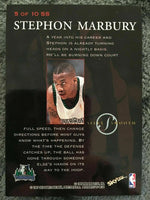 Stephon Marbury 1997 1998 Skybox Premium Silky Smooth Series Mint Card  #5
