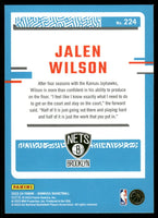 Jalen Wilson 2023 2024 Donruss Rated Rookie Series Mint Card #224
