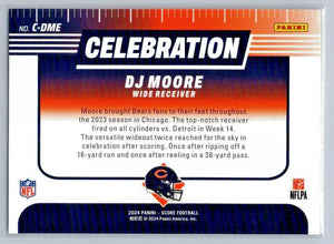 D.J. Moore 2024 Score Celebration Series Mint Card #C-DME