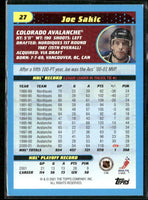 Joe Sakic 2001 2002 Topps Heritage Series Mint Card #27
