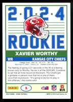 Xavier Worthy 2024 Panini Score 1989 Throwback Series Mint Rookie Card #1
