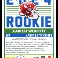 Xavier Worthy 2024 Panini Score 1989 Throwback Series Mint Rookie Card #1