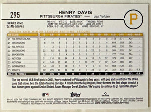 Henry Davis 2024 Topps Mint Rookie Card #13