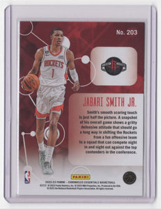 Jabari Smith Jr. 2022 2023 Panini Chronicles Essentials Series Mint Rookie Card #203