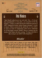 Phil Niekro 2013 Panini Cooperstown Induction Series Mint Card #3
