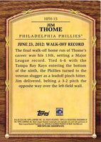 Jim Thome 2018 Topps Update Hall of Fame Highlights Card #HFH-15
