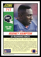Rodney Hampton 1990 Score Rookie & Traded Series Mint Card #71T

