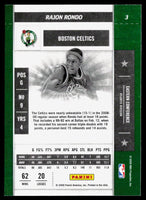 Rajon Rondo 2009 2010 Panini Playoff Contenders Series Mint Card #3
