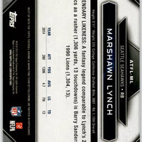 Marshawn Lynch 2015 Topps All Time Fantasy Legends Series Mint Card #ATFL-ML