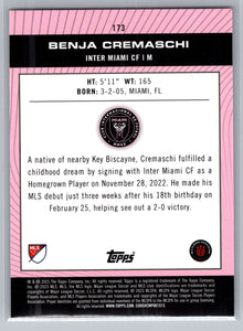 Benja Cremaschi 2023 Topps MLS Series Mint Card #173