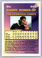Barry Bonds 1994 Topps Series Mint Card #605
