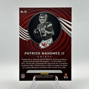 Patrick Mahomes II 2023 Panini Illusions Series Mint Card #52