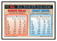 Barry Bonds / Albert Belle 1994 Topps Series Mint Card #390
